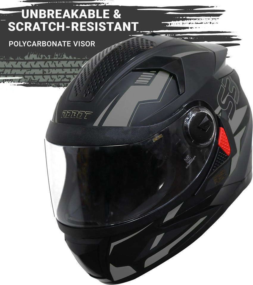 Steelbird SBH 17 Terminator Full Face Graphic Motorbike Helmet