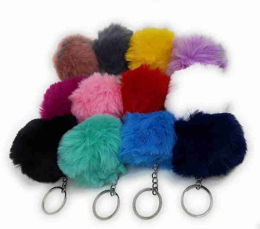 Pom pom keychain online shop