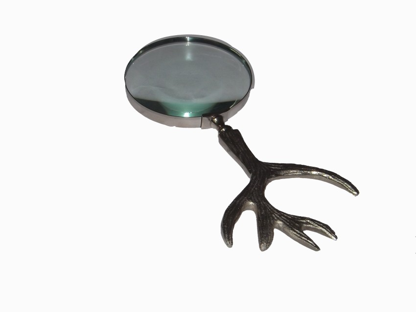 Large Magnifying Glass With Handle, Branch & Berries