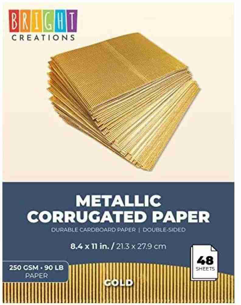 64 Pack Colored Corrugated Cardboard Sheets for Crafts, Art