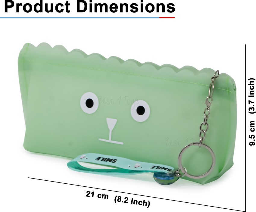 FIDDLERZ Pencil Case for Girl Big Size Multipurpose Stylish  3D Embossed Large Capacity Pen & Pencil Pouch for School Supplies for Kid -  Blue Frozn Art EVA Pencil Box - Pouch