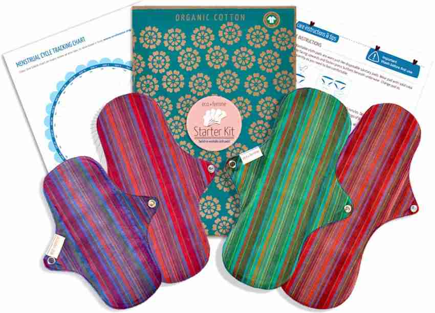 Eco Femme Vibrant Organic Starter Kit Sanitary Pad