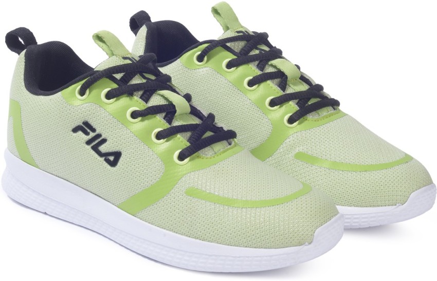 Fila neon green outlet shoes