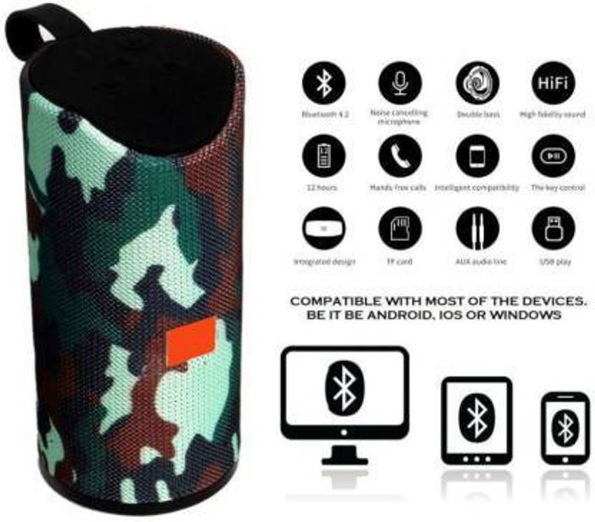 Buy BENIZULA BLUETOOTH ARMY COLOR 4.1 10 W Bluetooth Speaker