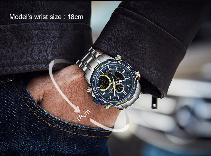 NAVIFORCE NF9182 Luxury Men s Fashion Sport Quartz Analog Digital