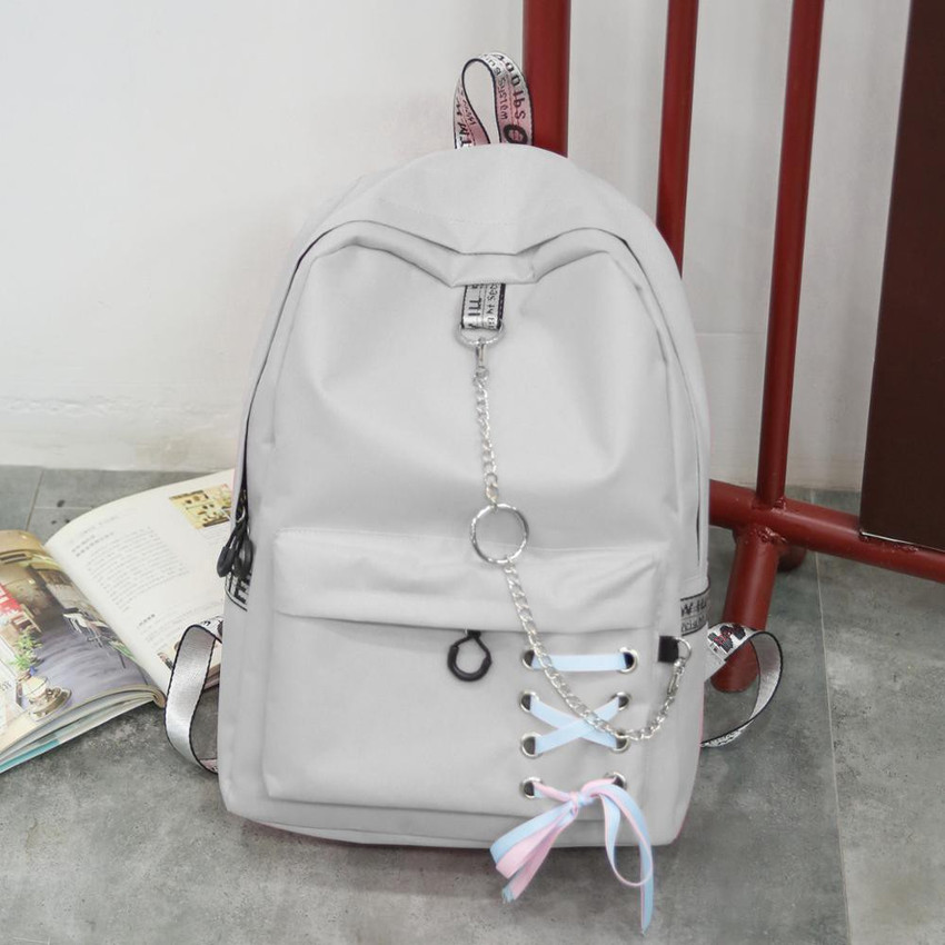 3SIX5 Stylish Backpack for Girls 30 L Backpack Grey Price in