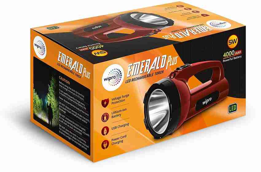 Wipro Emerald Plus Rechargeable Emergency Light 5W Pack of 1 7