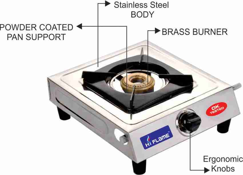 HI FLAME Stainless Steel Manual Gas Stove Price in India - Buy HI FLAME  Stainless Steel Manual Gas Stove online at Flipkart.com