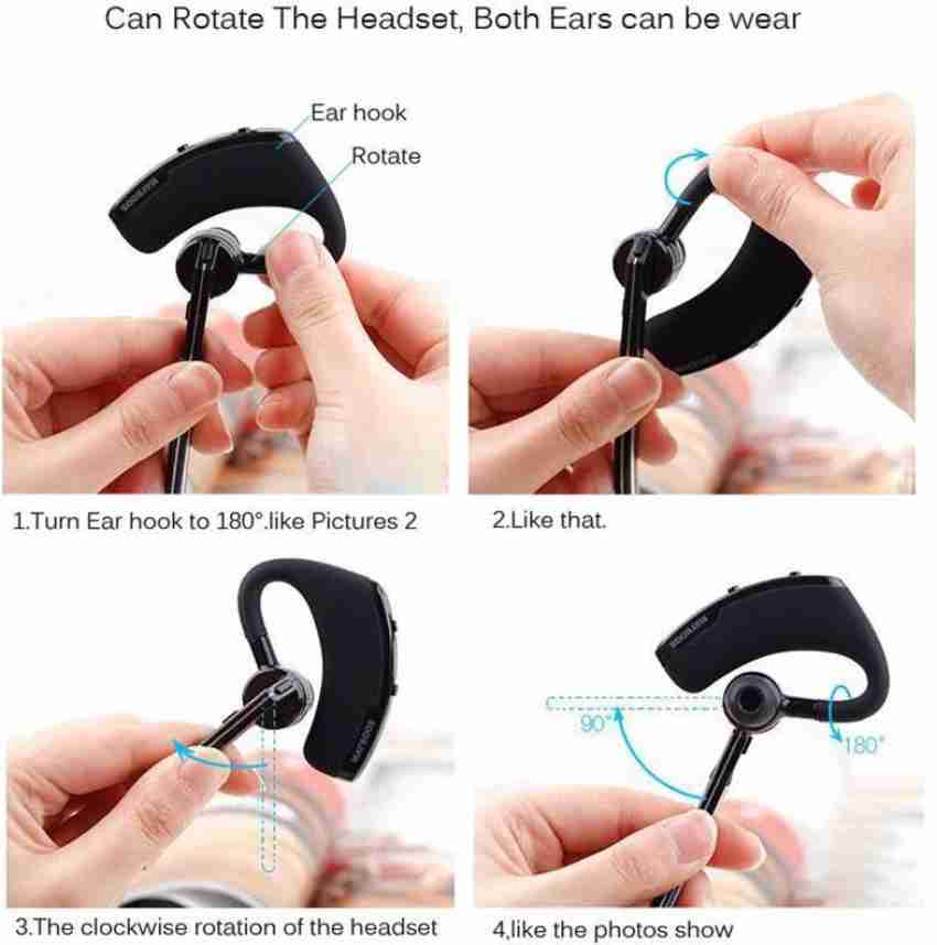 V8 Bluetooth Wireless Headset Bluetooth Wireless Headset Hands
