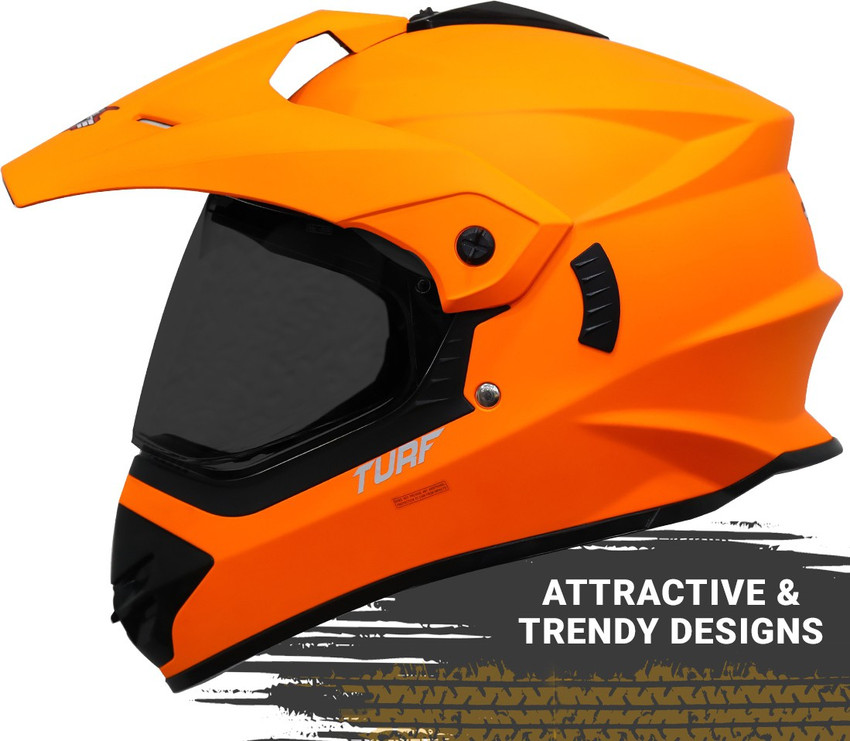 Dirt bike helmets orange 2025