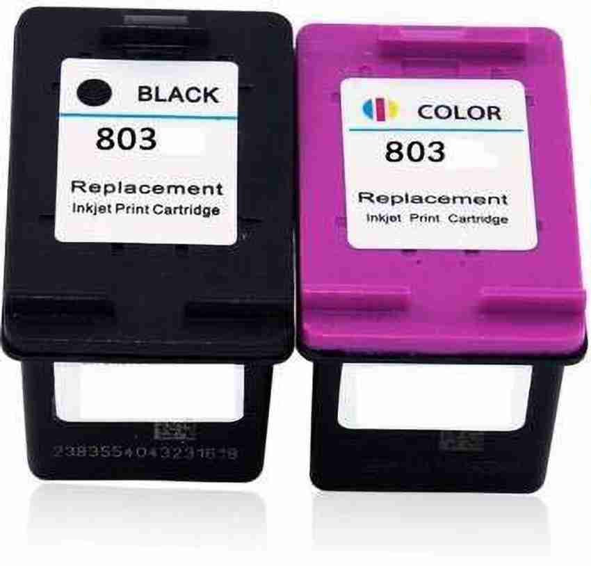 blue power 803 Black Tri Color Combo Pack Ink Cartridge For