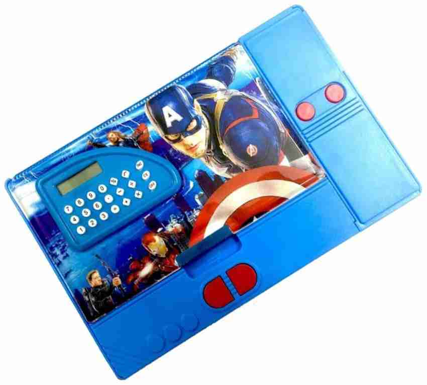 Buy JELLIFY Jumbo Avenger Magnetic Dual Side with Calculato Pencil Box for  Kids (Set of 1, Blue) Online at Best Prices in India - JioMart.