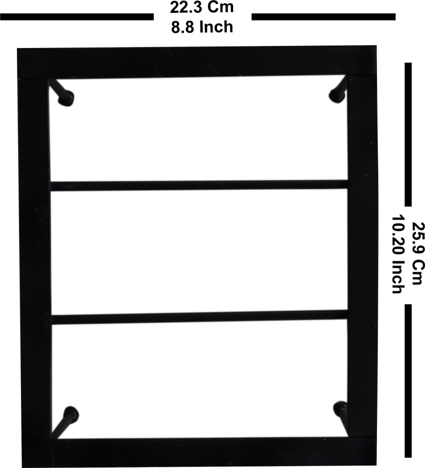 27 in. Tall Metal Potted Holder Rack Flower Pot Stand Heavy Duty Plant  Shelf Rustproof Iron