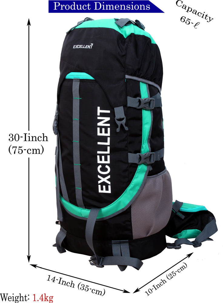 65 litre top travel backpack
