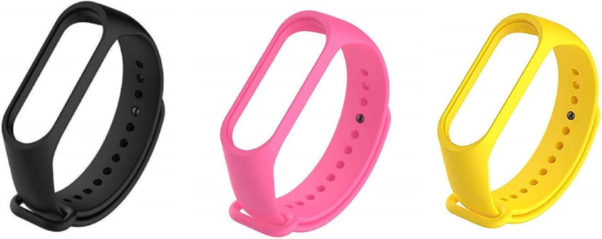 Three Dots Original Belt For Mi3 Pack of 3 Smart Band Strap Price