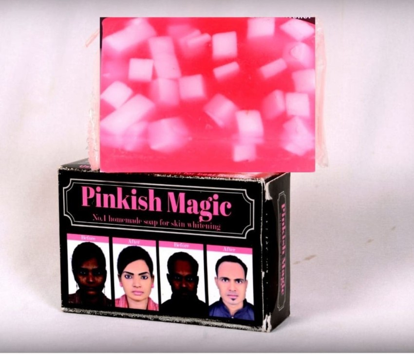 PINKISH MAGIC SKIN WHITENING HOMEMADE SOAP PACK OF 1 Price in