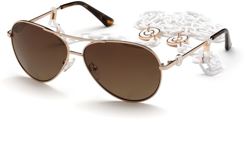 Guess women's polarized aviator sunglasses deals