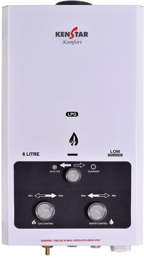 Kenstar 6 L Gas Water Geyser (Komfort LPG 2023, White) Price in India - Buy  Kenstar 6 L Gas Water Geyser (Komfort LPG 2023, White) online at  Flipkart.com