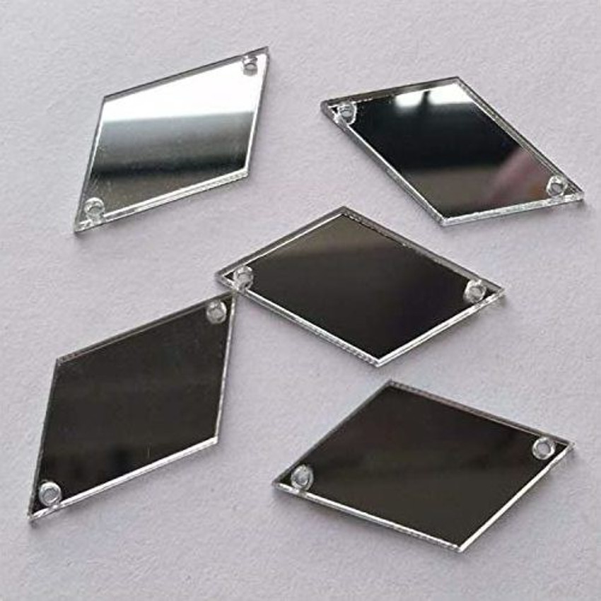 Flat mirror on sale beads