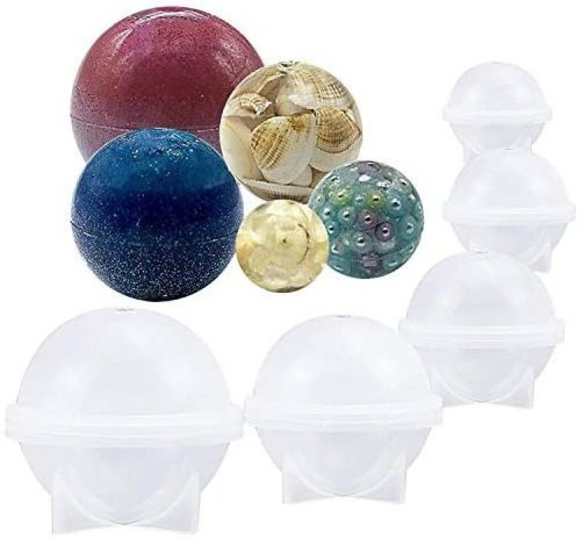 5Pcs Orb Sphere Silicone Mold for Epoxy Resin Polymer Clay