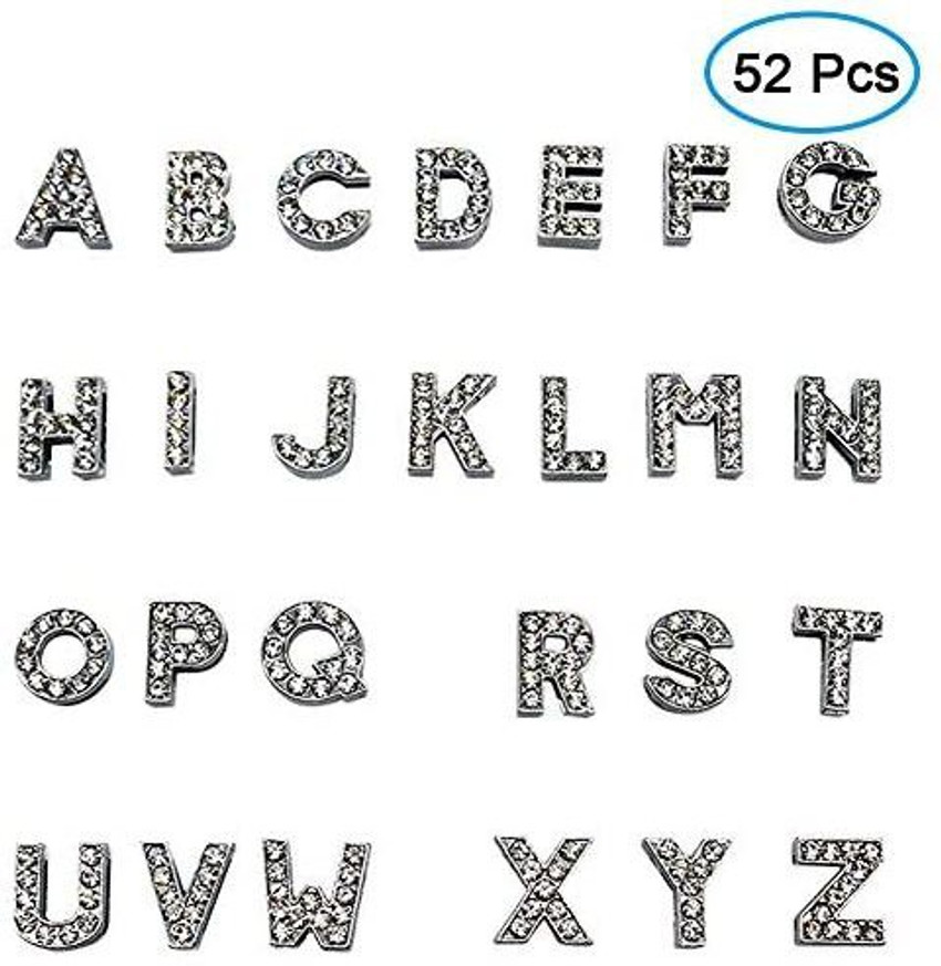 Rhinestone letter outlet beads