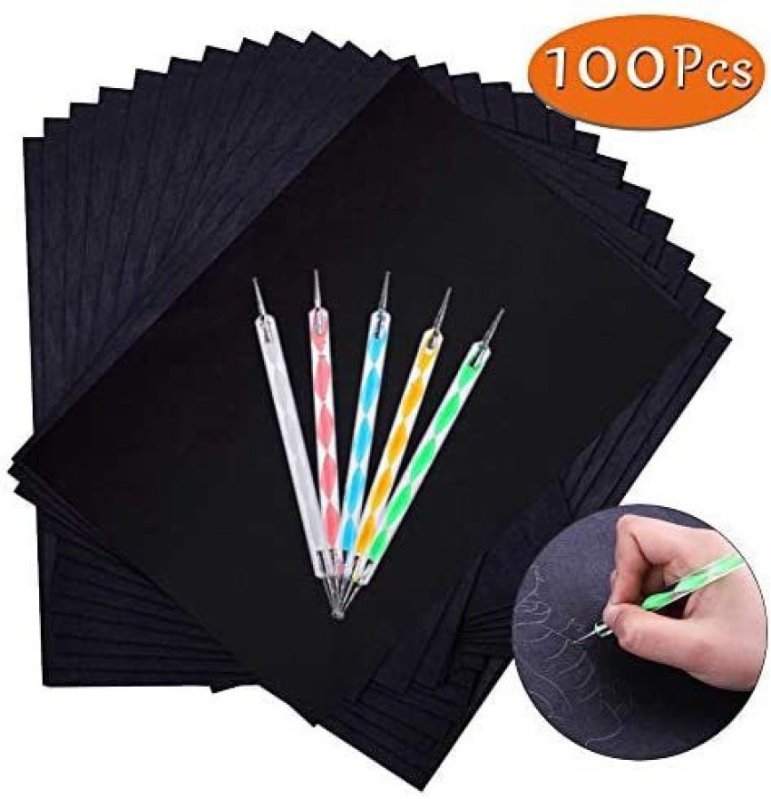  100 Sheets Carbon Transfer Paper Tracing Carbon Paper