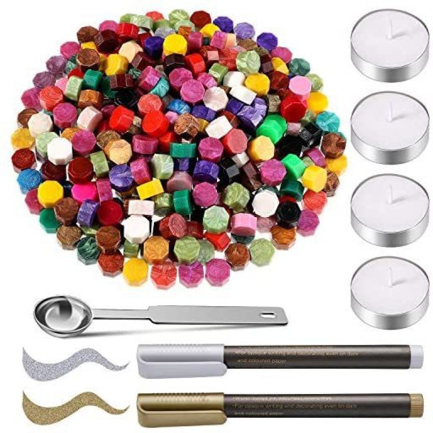 80 Multicolor Wax Seal Beads, Mixed Color Sealing Wax Beads for
