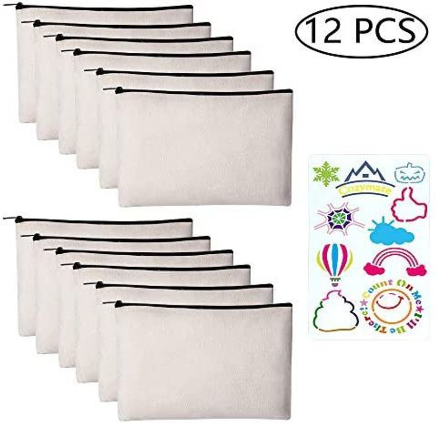 Discover 158+ blank canvas makeup bag best xkldase.edu.vn