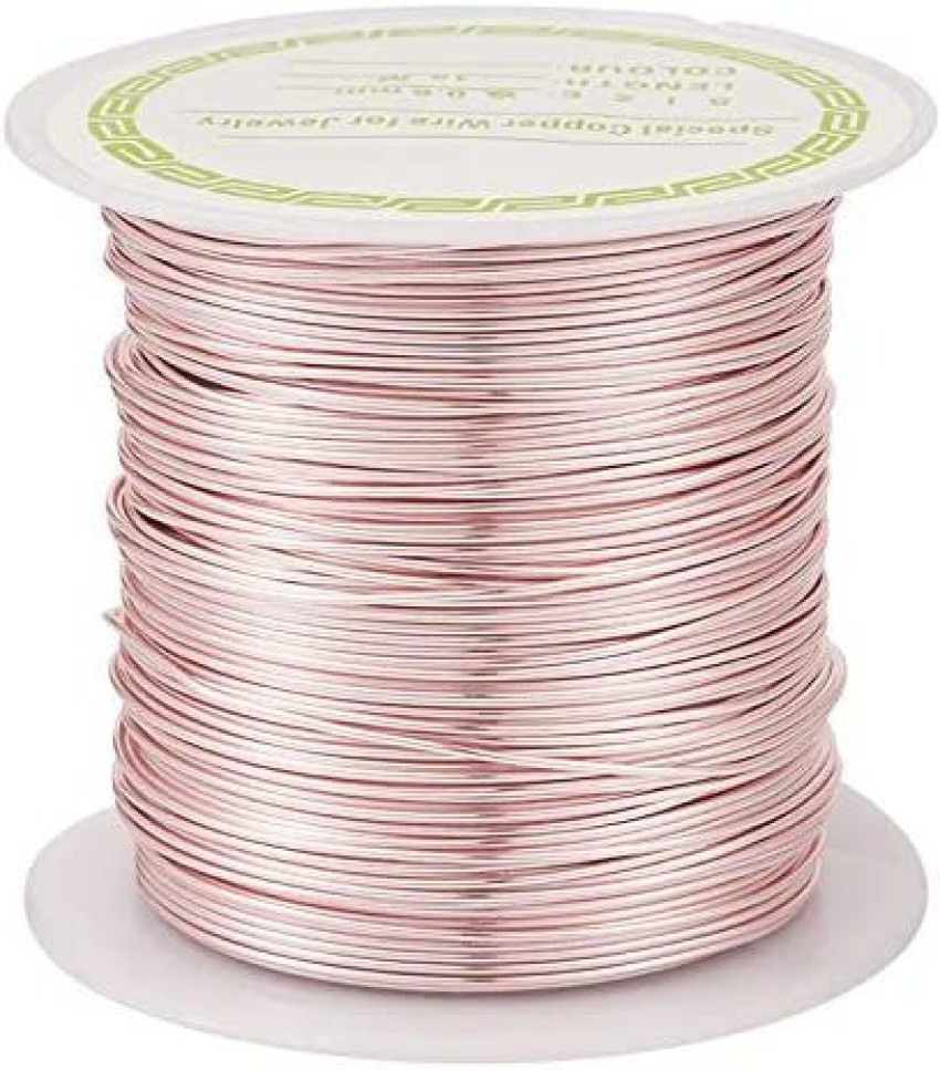 Pandahall 60 Feet Tarnish Resistant Copper Wire 22 Gauge Jewelry Beading  Craft Wire for Jewelry Making (Rose ) - 60 Feet Tarnish Resistant Copper  Wire 22 Gauge Jewelry Beading Craft Wire for