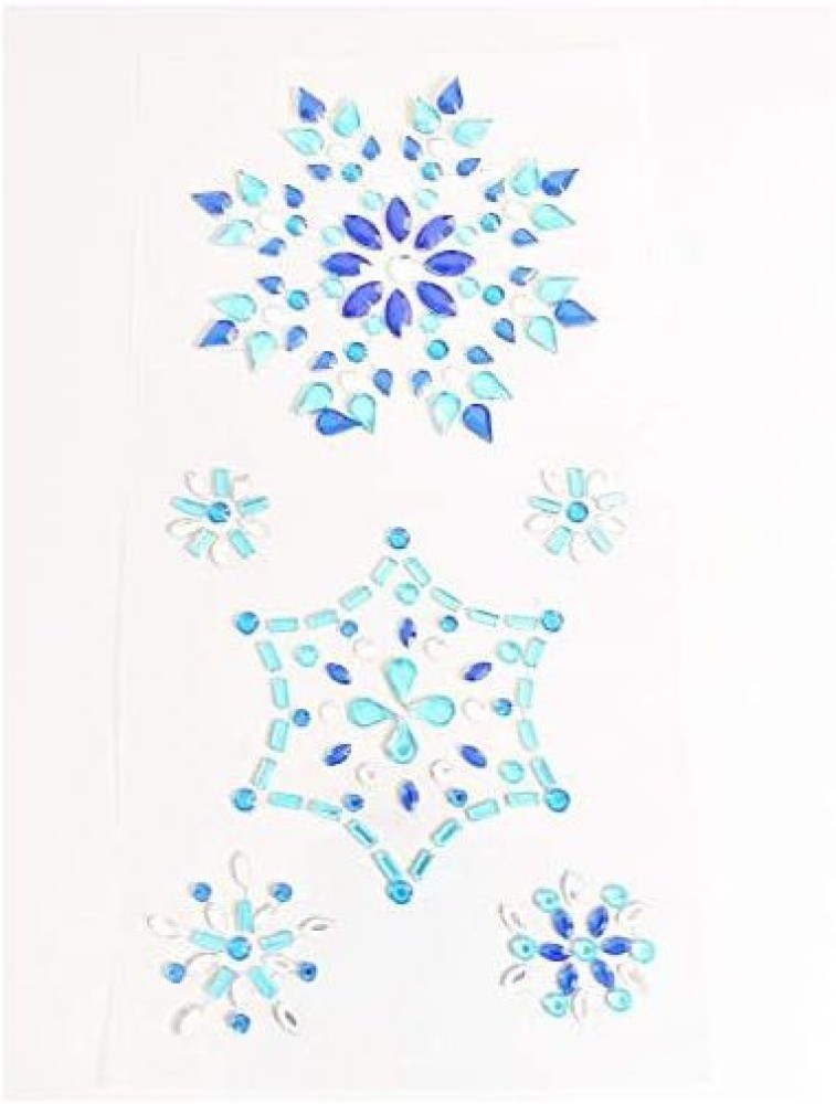 Syntego Snowflake Stickers Sparkly Resin Rhinestone Self Adhesive