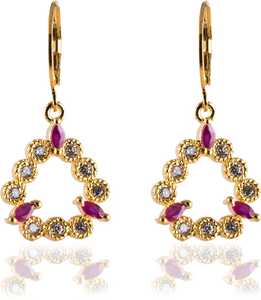 Flipkartcom  Buy Muktagiri American Diamond Earrings Platted Earrings for  Girls  Women Alloy Tassel Earring Online at Best Prices in India