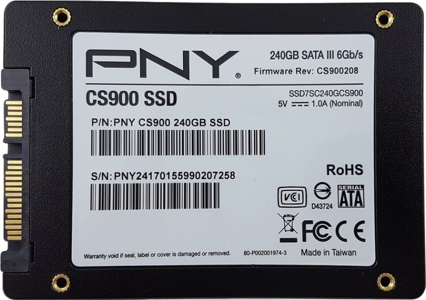 PNY 480GB SSD 2パック CS900 2.5インチ Sata III 内蔵ソリッド