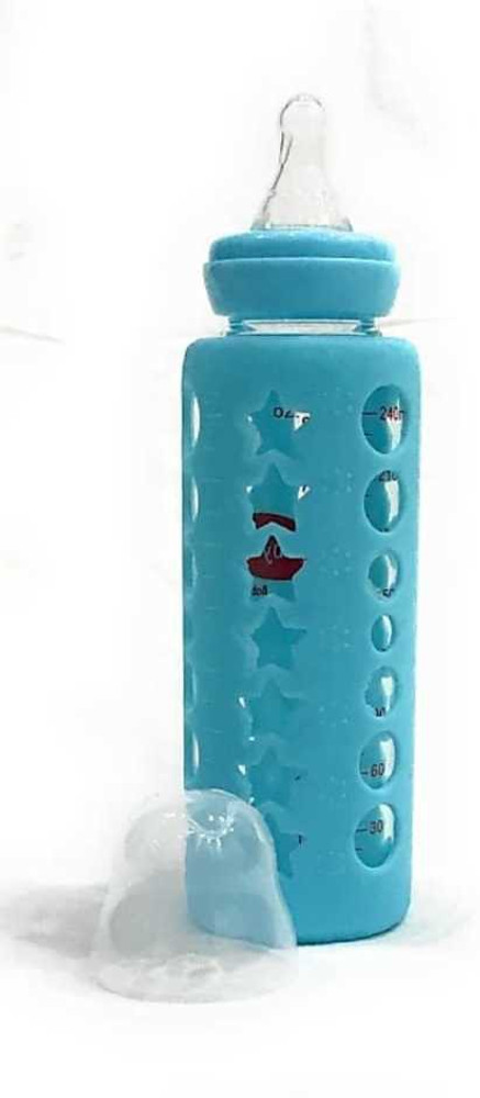 CHILD CHIC UNBREAKABLE Glass Feeding Bottle With Silicone Warmer
