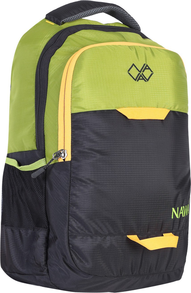 nawa JAMICA 30 L Laptop Backpack Black Green Price in India