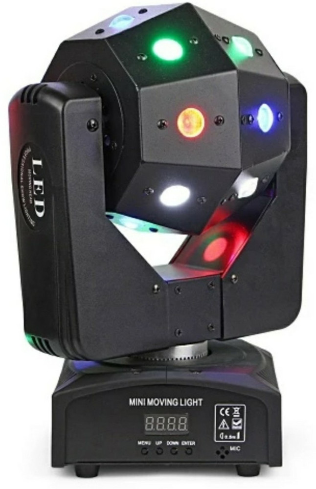 VIYASHA Dj Lights football stage moving light Dmx512 RGB Color Mixing Wash Par Light for Disco Diwali Christmas Wedding Party Show Live Concert Stage Lighting Black Disco Ball Set Price in India