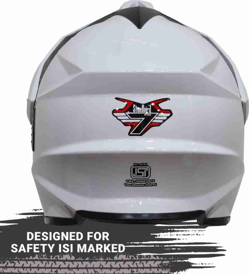 All white 2024 dirt bike helmet