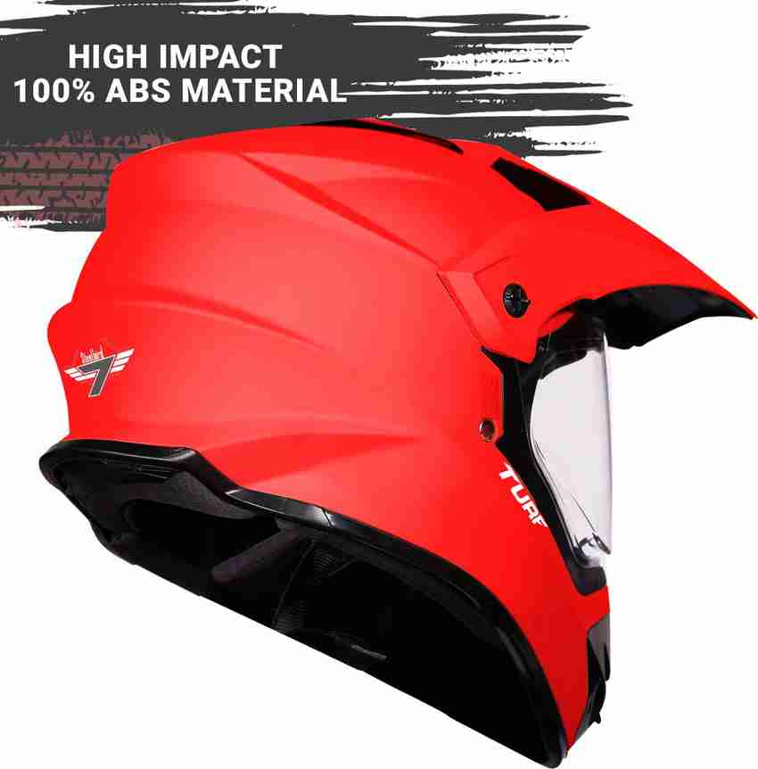 Motocross helmet outlet red