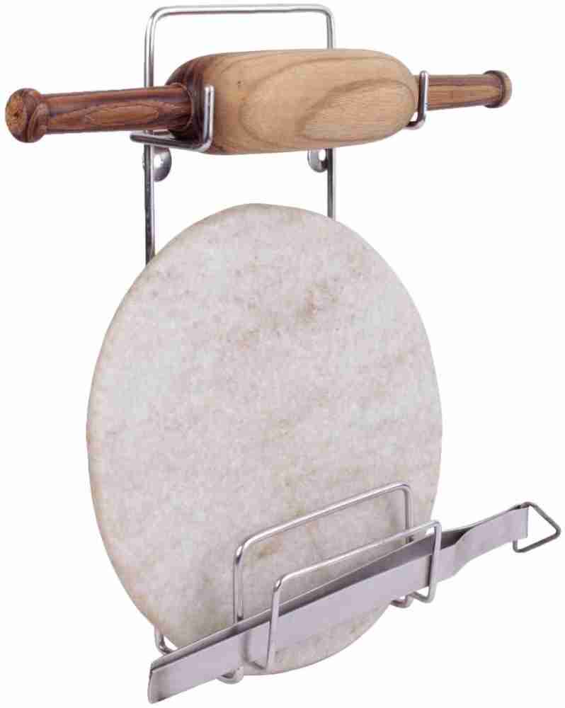 Lambosto CHAKLA BELAN STAND Stainless Steel Rolling pin & Board Kitchen  Rack (Silver) with chimta holder Steel Wall Shelf Price in India - Buy  Lambosto CHAKLA BELAN STAND Stainless Steel Rolling pin