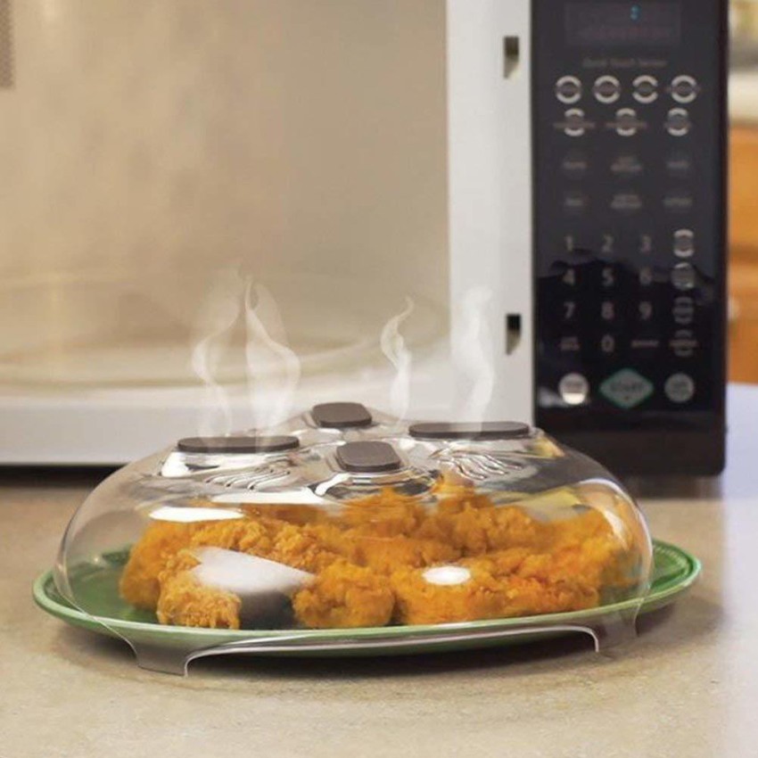 Hower Cover For Microwave Food Splash Guard Hover Cover With Steam Vents  Magnetic Splatter Lid