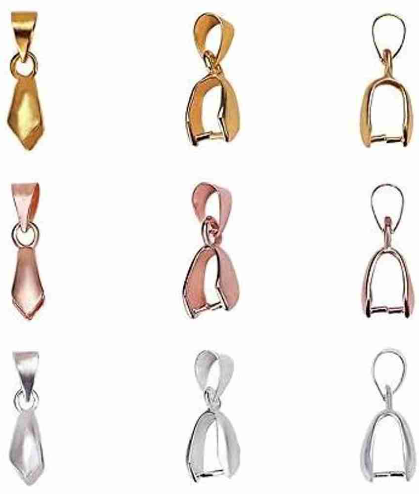 Pinch clasp bails dangle charms top