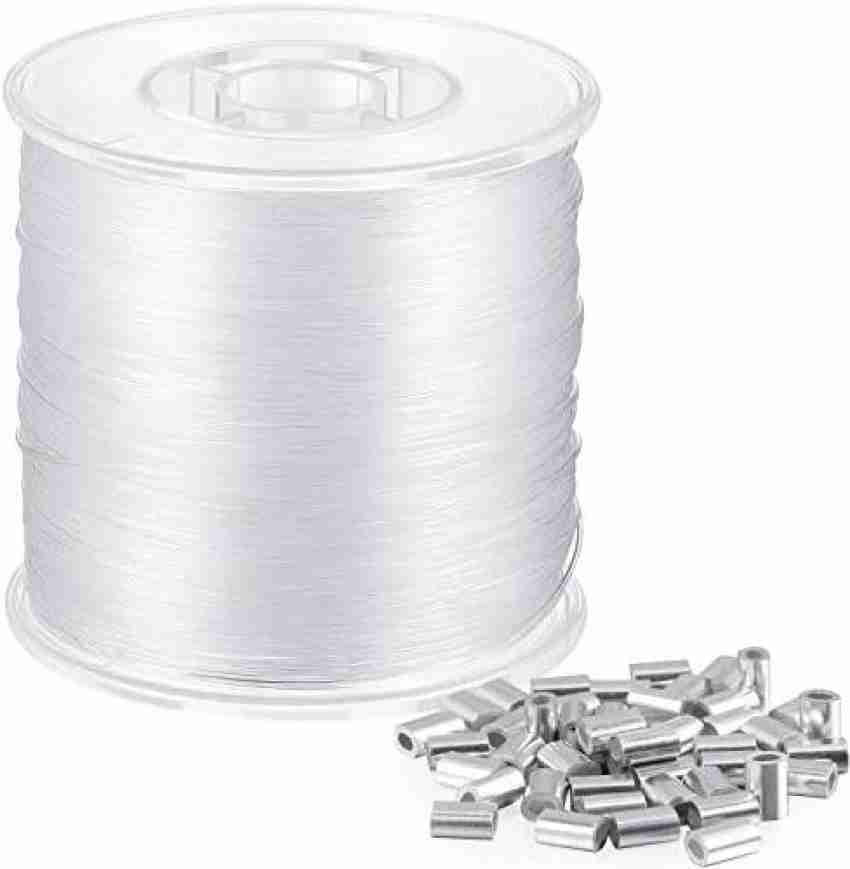 Sumind Clear Invisible Hanging Wire Supports Up to 50 Pounds Strong Clear  Nylon Thread for Beading Sewing Quilting Hanging Orna - Clear Invisible Hanging  Wire Supports Up to 50 Pounds Strong Clear