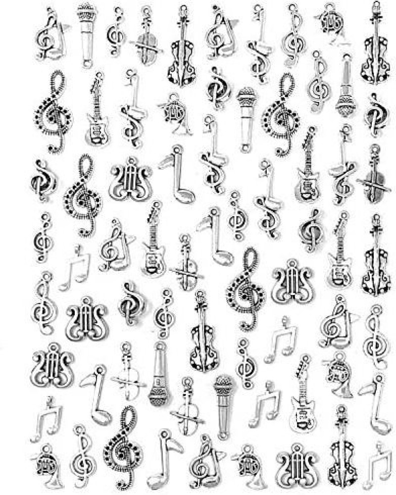 SUNEEY JIALEEY Music Charms 70pcs Multistyle Musical Instrument Notes  Symbols Pendants DIY for Necklace Bracelet Earrings Jewel - JIALEEY Music  Charms 70pcs Multistyle Musical Instrument Notes Symbols Pendants DIY for  Necklace Bracelet