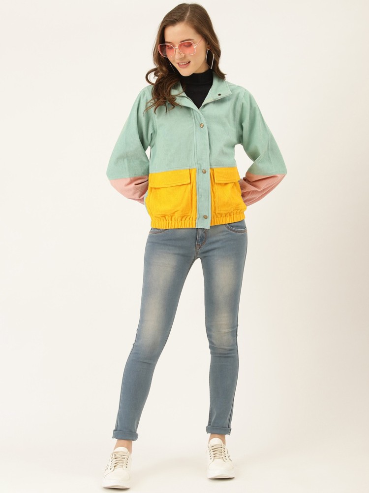 Zaful color block on sale jacket