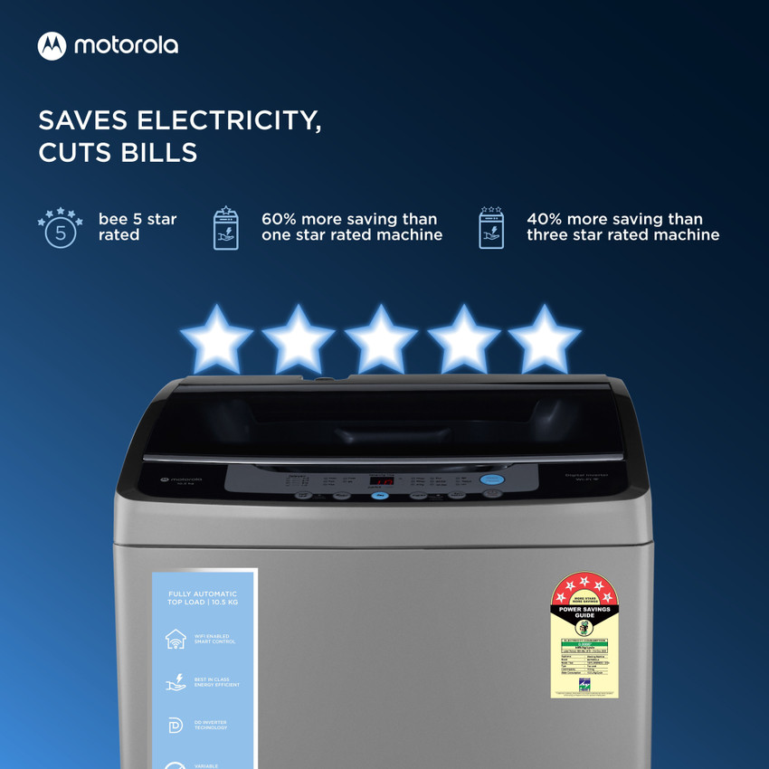 Motorola washing machine 10.5 kg sale