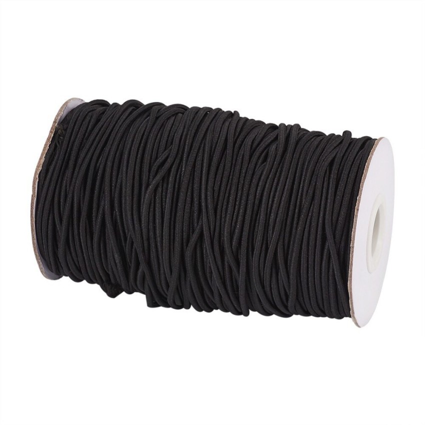 Sui Dhagga Elastic Thread and Cord Black Elastic