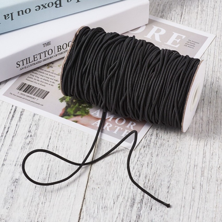 Sui Dhagga Elastic Thread and Cord Black Elastic Price in India - Buy Sui  Dhagga Elastic Thread and Cord Black Elastic online at