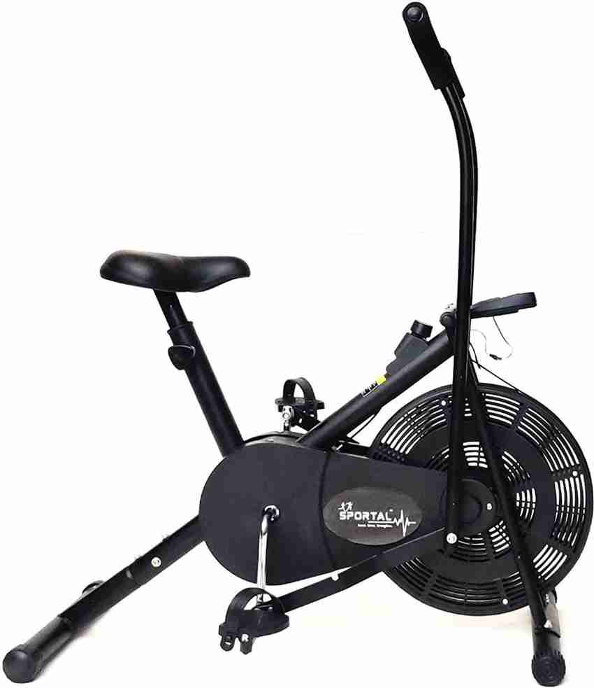 Sportal Air Bike Exercise Home Gym Cycle Best Cardio Fitness Machine for Weight Loss Upright Stationary Exercise Bike Buy Sportal Air Bike Exercise Home Gym Cycle Best Cardio Fitness