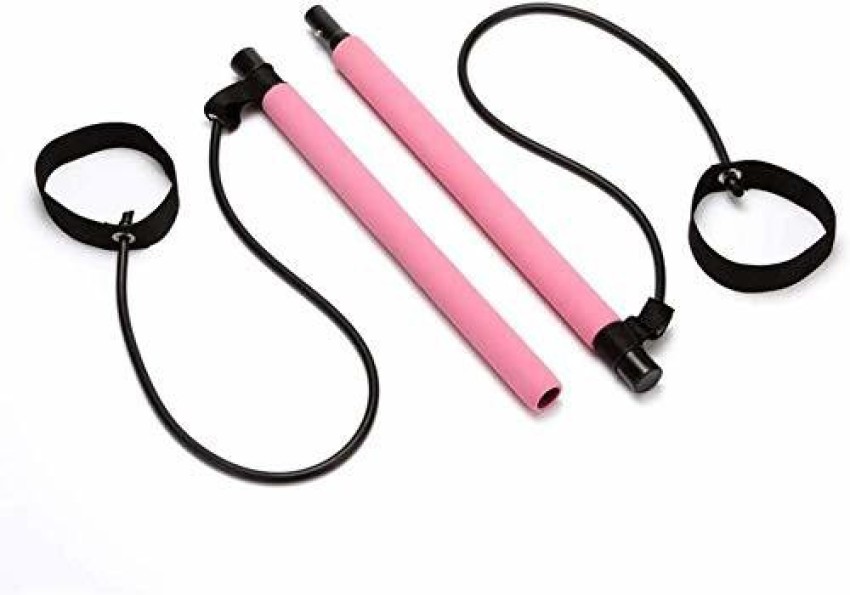 KolorFish Portable Pilates Bar Kit with Resistance Band Yoga Stick