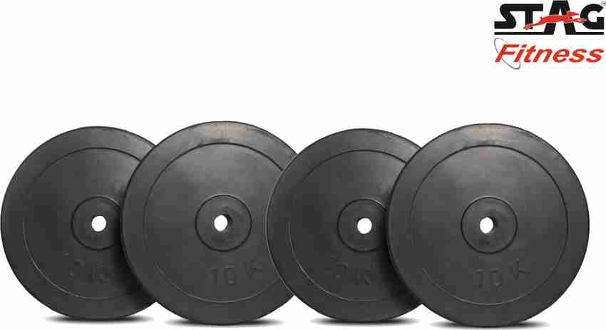 STAG 40 kg Fitness 40kg Rubber Weight plate 10Kg X 4 Home Gym Combo Price in India Buy STAG 40 kg Fitness 40kg Rubber Weight plate 10Kg X 4 Home Gym Combo online at Flipkart