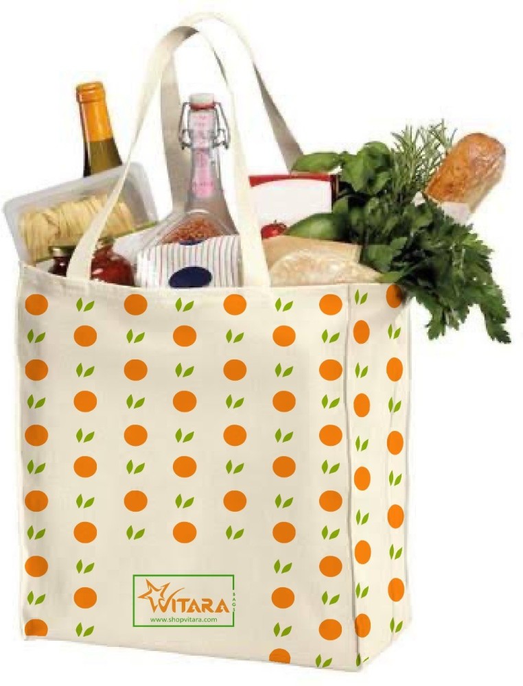 Medium Reusable Bag | Checkerboard | Pink & Orange